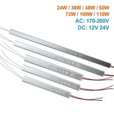 Power Supply Transformer Ultra Thin LED Driver 12V 24V For Strip Light Box Sign