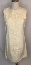 Vintage 1970s womens shift dress from El Bazar Sabado Mexican artisan design S/M