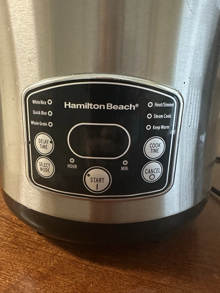 Arrocera y vaporizador de alimentos Hamilton Beach, programable digitalmente Foto 2 de 4