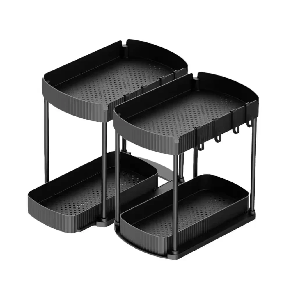 2-Tier 15 In. L X 8 In. W X 12.8 In. H Multi-Purpose Pull-Out Storage Organizers