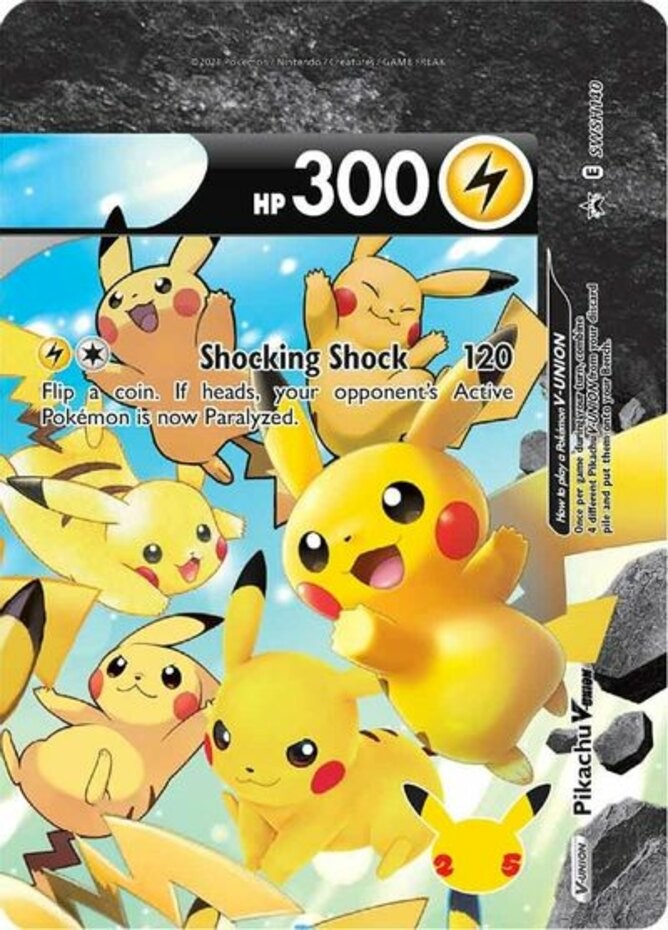NM-Mint Pikachu V-Union - SWSH140 - SWSH Black Star Promos Pokemon SWSH Black St