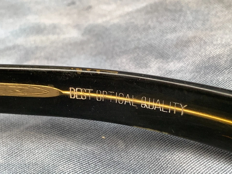 Vintage A. A. Sutain Women Black Blue Sunglasses Early Model No. 18 * USED - Image 2 of 4