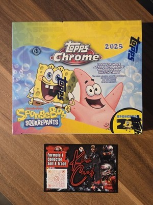 2025 Topps Chrome SpongeBob 25th Anniversary Hobby Box Sealed OVP