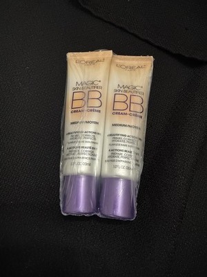 Pack Of 2 LOREAL Magic Skin Beautifier BB Cream ~ Medium ~ New Viral