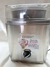 Cuisinart Pure Indulgence Ice Cream Maker 2 Qt Frozen Yogurt Sorbet Ice Cream