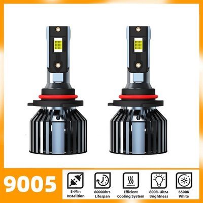 #ad #ad 2PCS 9005 HB3 LED Headlight Bulbs Kit High Low Beam Bright 6000K Cold White $9.99