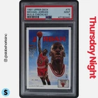 1991 UPPER DECK #75 MICHAEL JORDAN CHICAGO BULLS CHECKLIST PSA 9