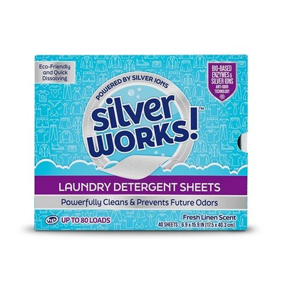 40 PCS Premium Dissolvable Laundry Detergent Sheets Odor Elimination