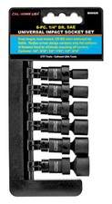 14 Drive Sae Universal Impact Black Wobble Socket Set