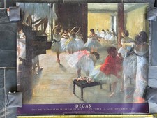 Degas The Dance Class Metropolitan Museum Art Print Exhibition Poster 1988-1989
