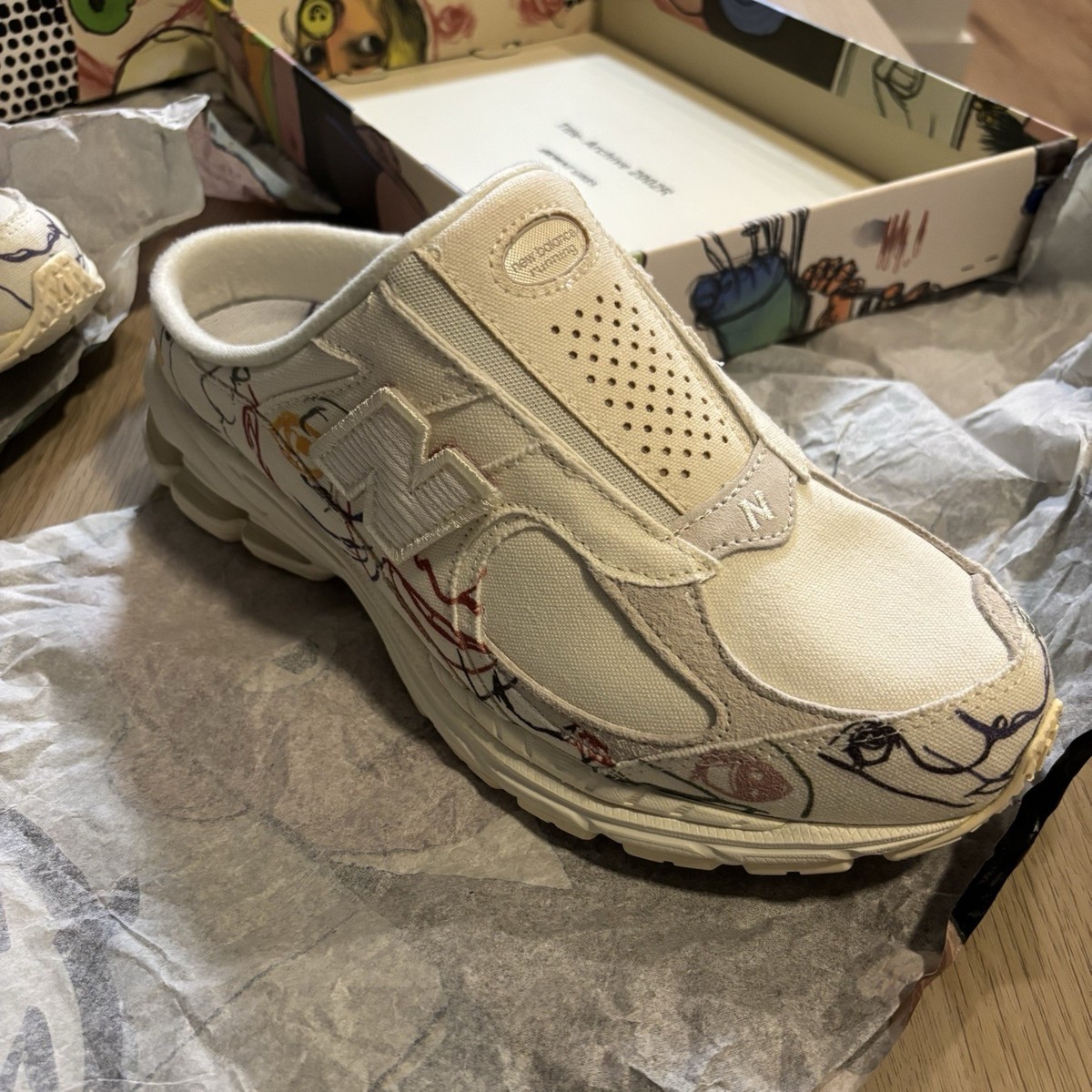 New‎ Balance 2002R Mule Slip On Men\'s Size 8 Beige New New Balance M2002RMA 2002R Mule Mens Lifestyle Shoe - Grey  main image 3