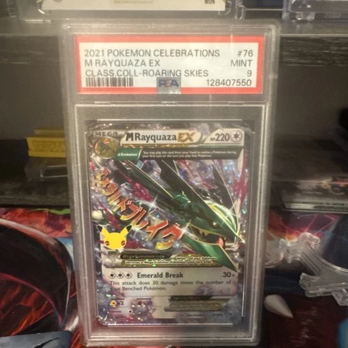PSA 9 💎 M Rayquaza EX 76/108 Celebrations 2021 Pokemon Classic Coll #76
