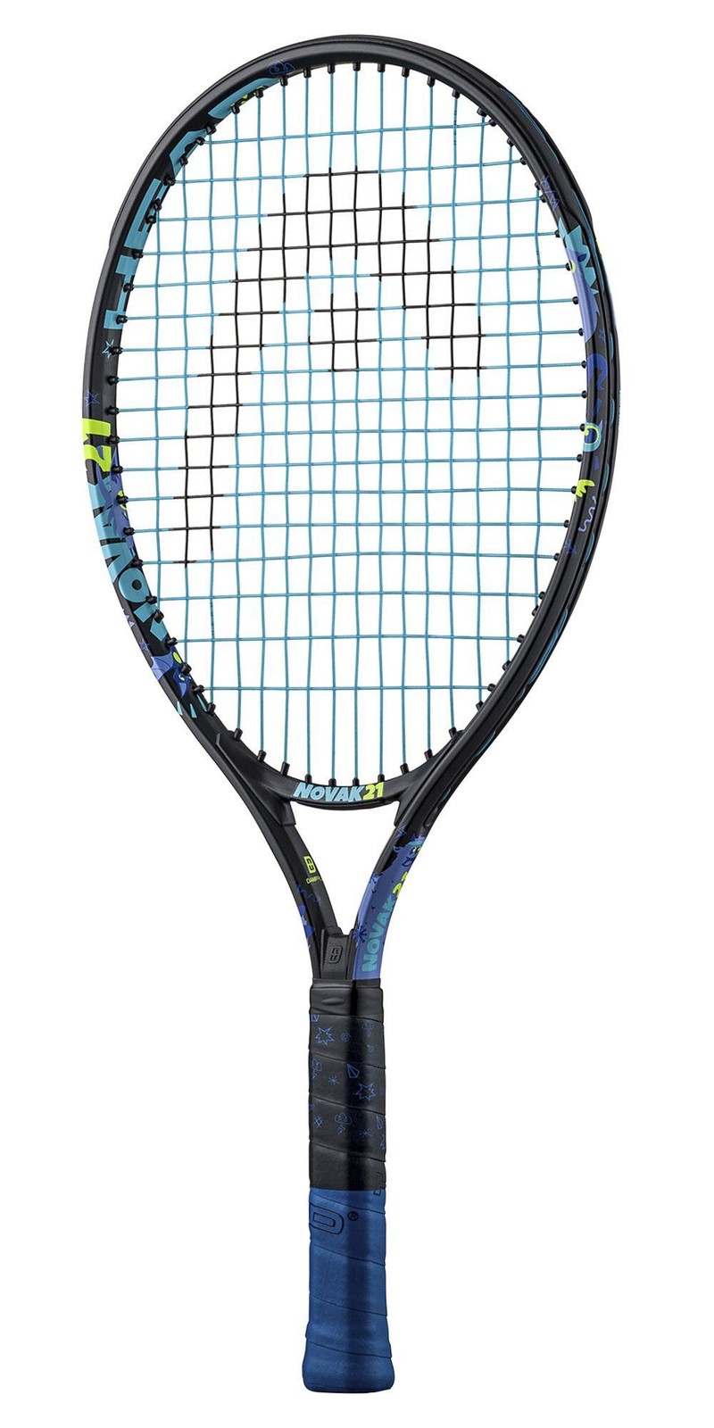 Head Novak 21 Inch Junior Aluminium Tennis Racket - Black 2024