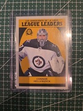 2018-19 O Pee Chee Retro League Leaders Black Boarder Connor Hellebuyck Winnipeg