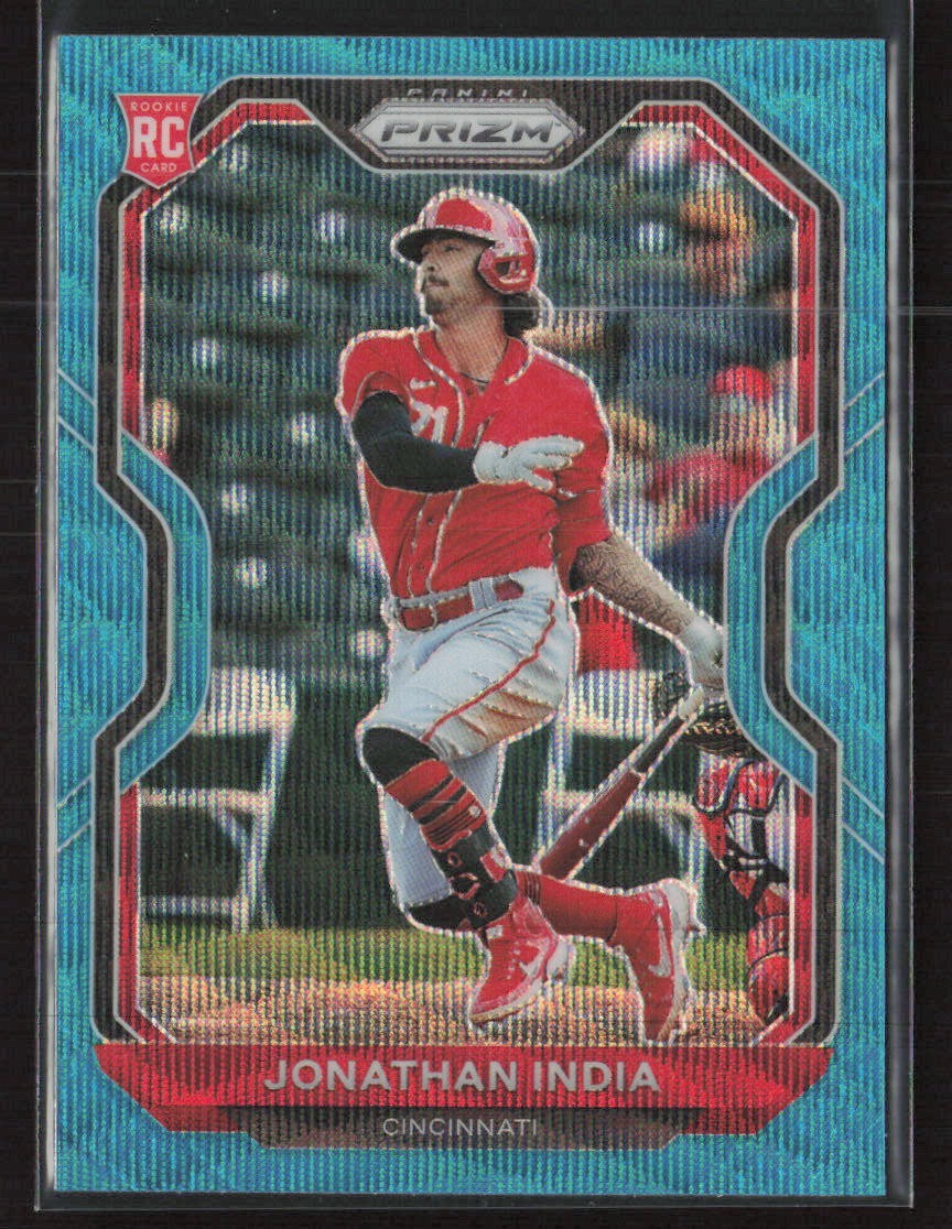 Jonathan India 2021 Panini Prizm #26 Teal Wave Prizm Cincinnati Reds