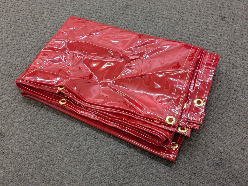 Steiner ArcView Welding Curtain 6 Ft. x 8 Ft. Orange Transparent Vinyl 338-6X8