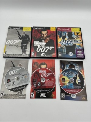 James Bond 007 PS2 Lot - Agent Under Fire & Russia w/ Love & Quantum Of Solace