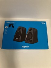Logitech Z130 2-Piece 3.5mm Black Compact Computer Speakers