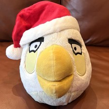 Angry Birds 8  White Matilda Bird Santa Hat Christmas Holiday Plush Commonwealth