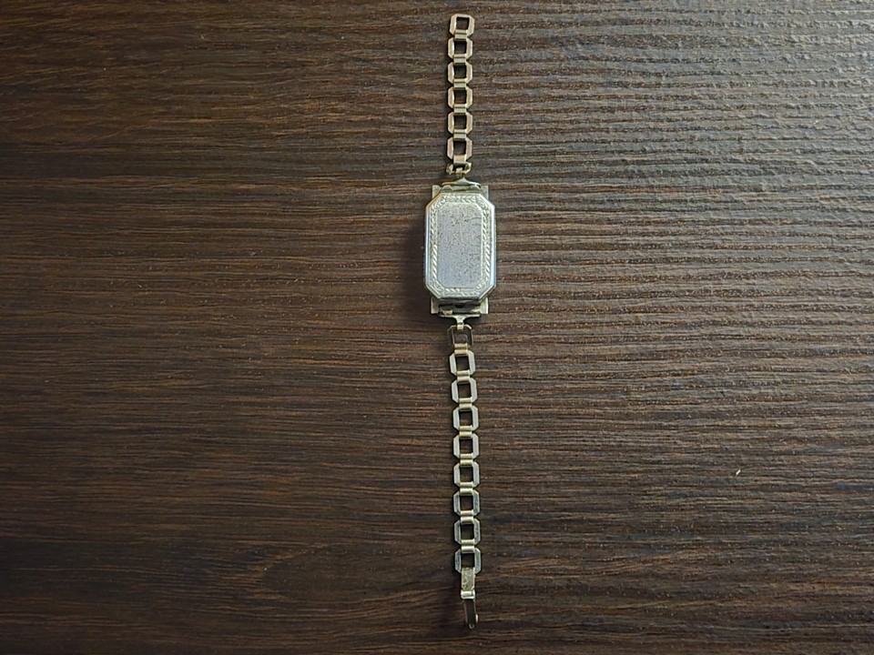 Vintage Elaine Swiss Ladies Watch Art Deco Style Bracelet Missing Crown ...