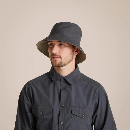 Craghoppers Unisex Expert Kiwi Sun Bucket Hat | Carbon Grey | RRP £30
Opens in a new window or tab