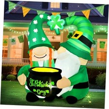 4.1 FT St Patricks Day Inflatables Outdoor Decorations, Inflatable Leprechaun