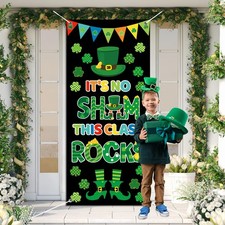 St. Patrick's Day Classroom Door Cover Decoration Luck of the Irish Green Shamr