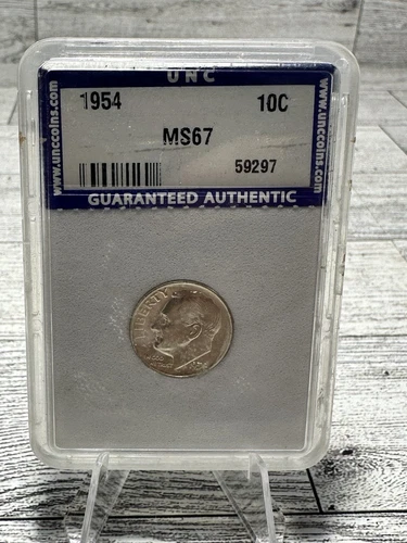 1954 10C Roosevelt Dime UNC No Mint Letter