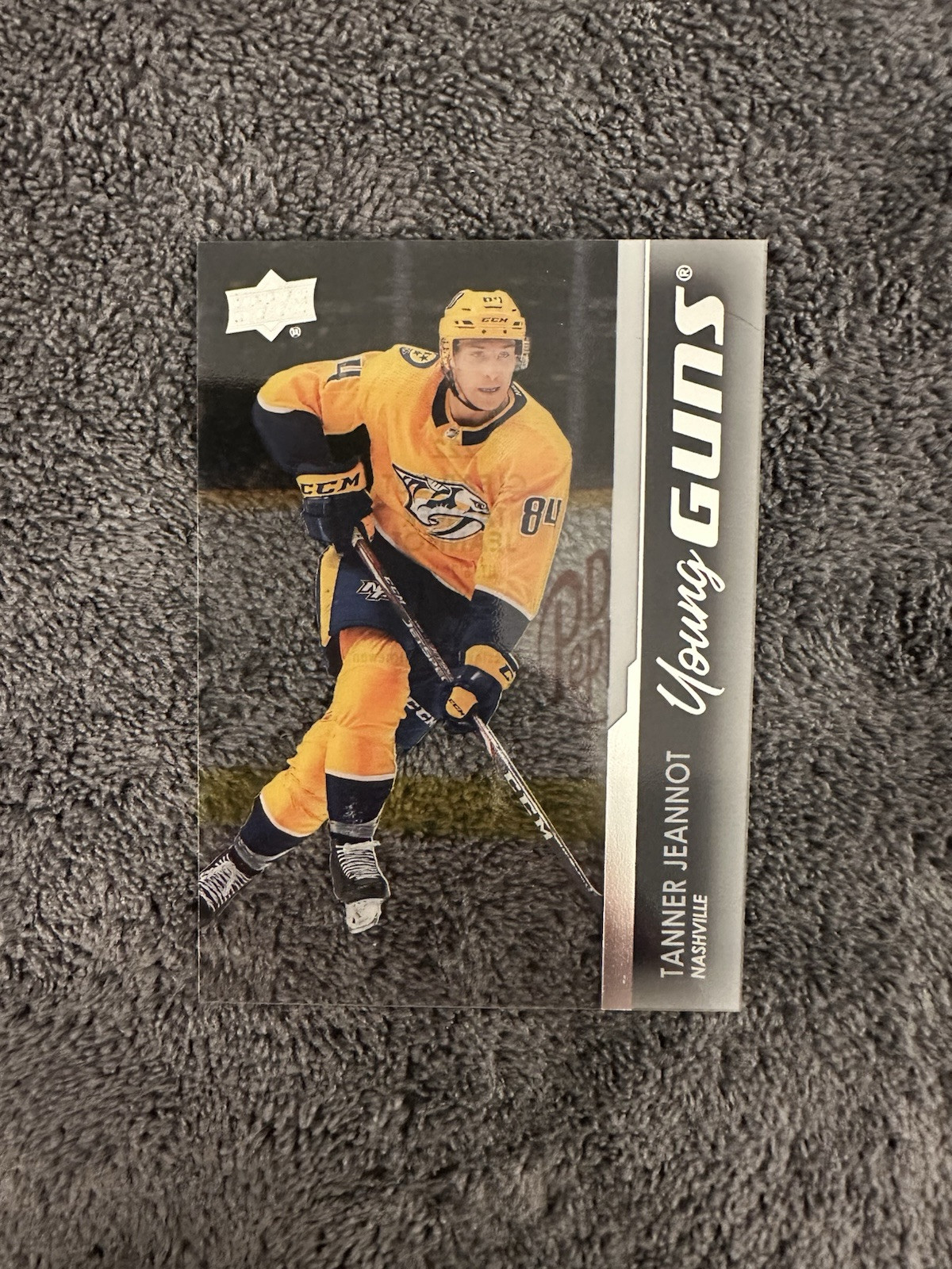 2021-22 Upper Deck Series 1 Tanner Jeannot Young Guns Clear Cut #222