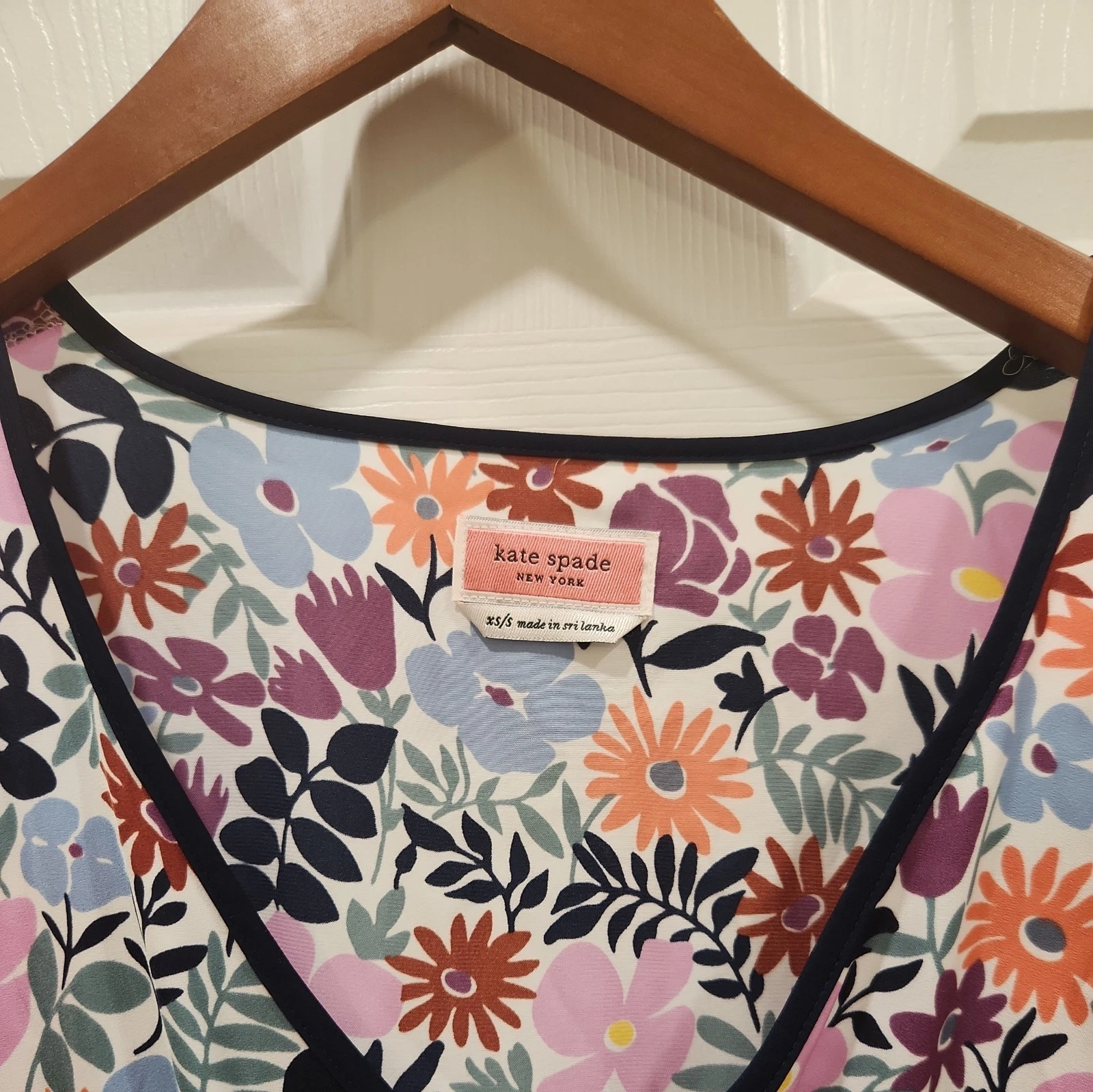 Pigiama donna Kate Spade caftano taglia S floreale spiaggia piscina spa copricostume