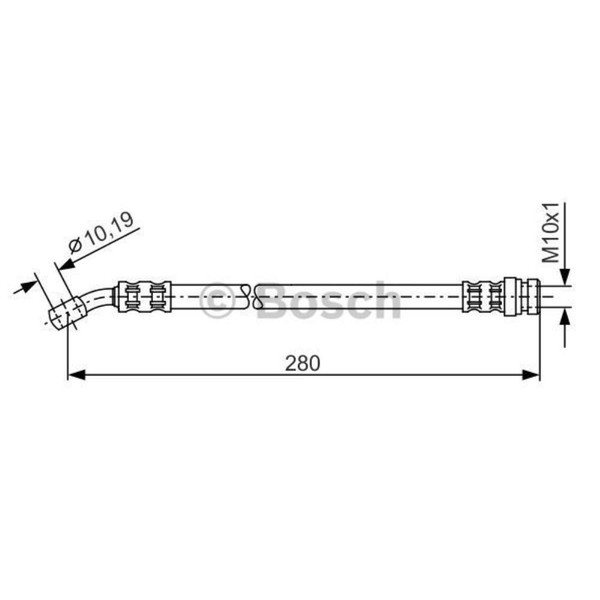Bosch Bremsschlauch Bremsleitung Vorne FüR Suzuki SJ 413 410 Cabrio Samurai-image