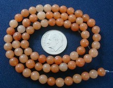 Red aventurine 5mm round shaped semi precious jewelry beads 15 inches bs041