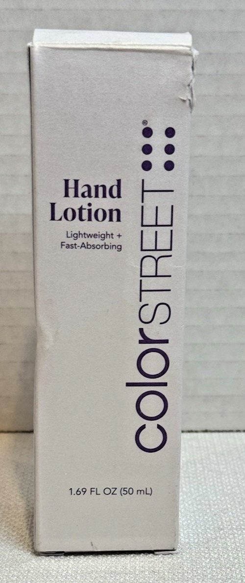 NIB Color Street HAND Lotion Lightweight Fast-Absorbing 1.69 Fl Oz 50 mL