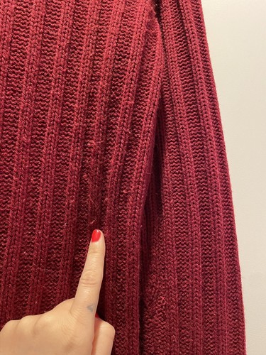 Maglione Turtleneck limitato taglia large donna rosso - Foto 3 di 6