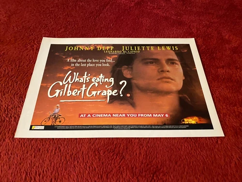 PAD50 FILM/MOVIE ADVERT 6X9 WHAT'S EATING GILBERT GRAPE? JOHNNY DEPP