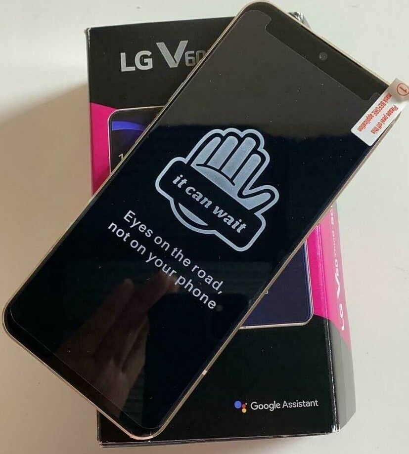 The Price of LG V60 ThinQ 5G -LMV600 128GB AT&T Only GSM Blue/White World Smartphone Good | LG Phone