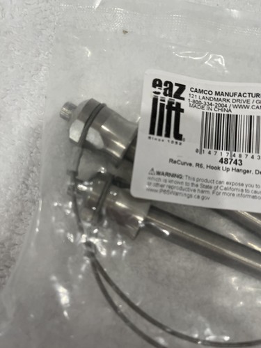 Pin de retención Eaz-Lift Recurve R6 gancho, par, Camco 48743 - Imagen 2 de 6