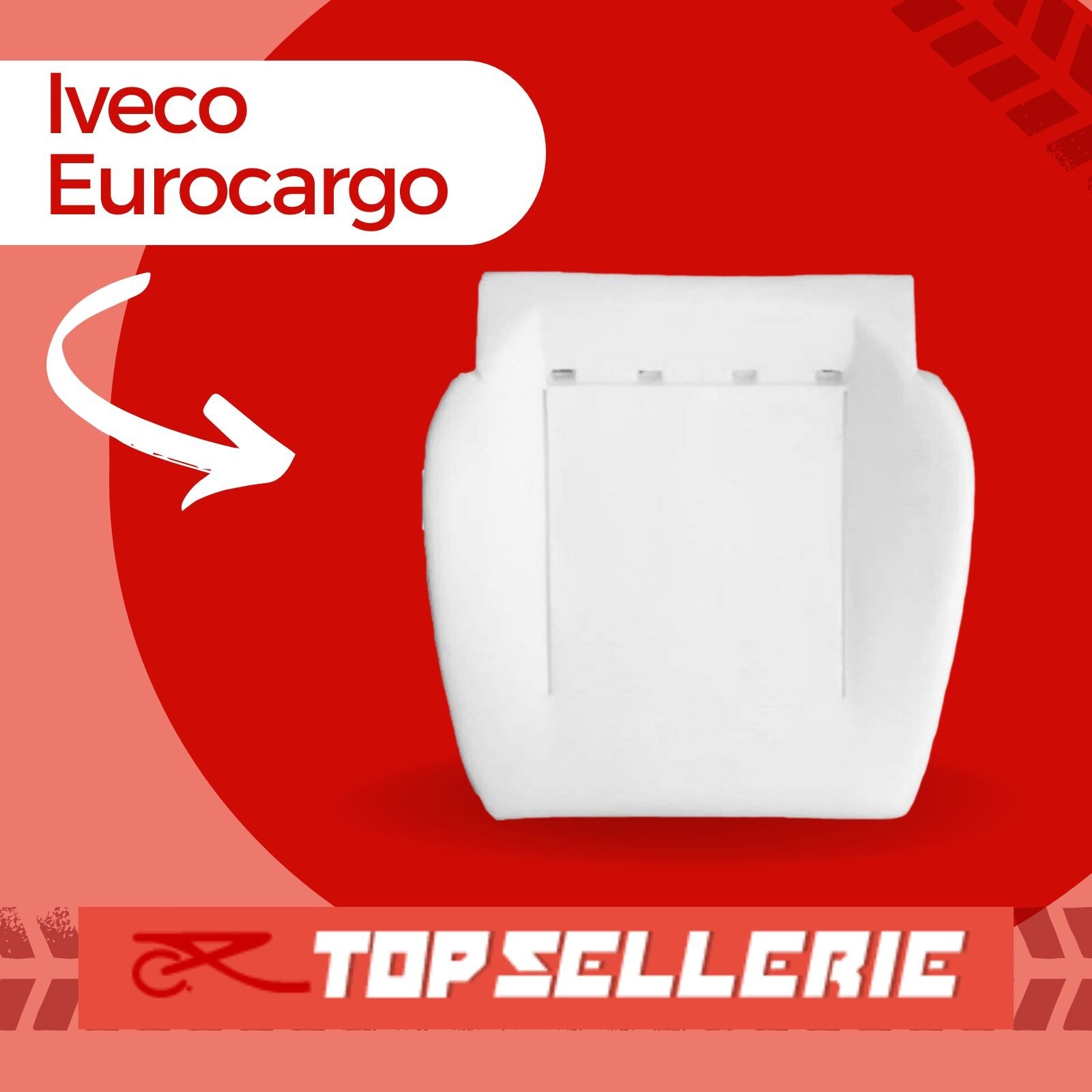Mousse d'Assise pour Siège Iveco Eurocargo Confort Long Trajet Camion Modèles 2005-2015