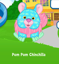 Webkinz Pom Pom Chinchilla Virtual PET Código de Adopción Solo Mensaje Webkinz Código!