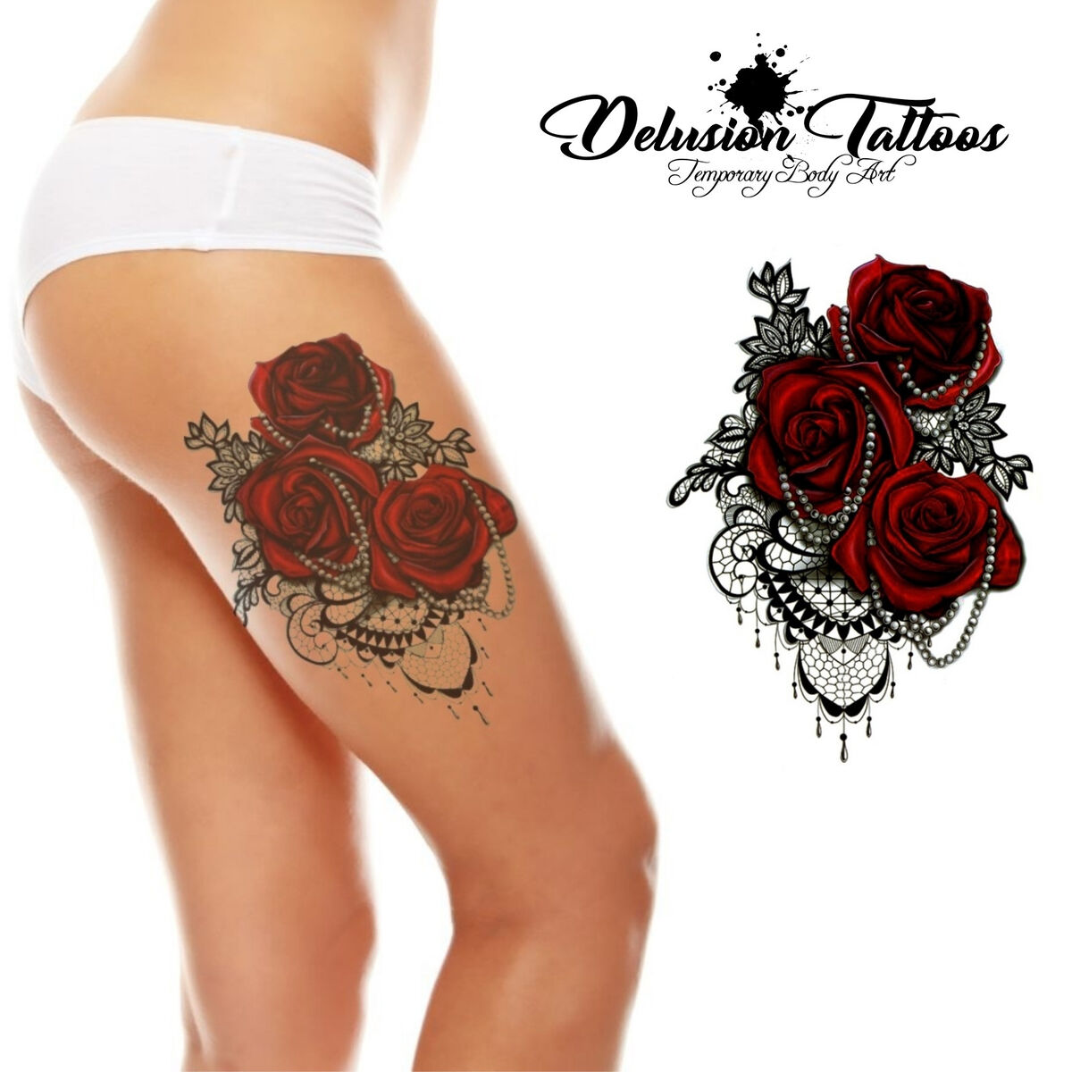 WholeTatoo 3D Rose Tattoo 2015 Flower Fake Butterfly Temporary Fantasy  Waterproof Tattoos Stickers Women 3d Tatoo3270030 From Vs0q, $15.77 |  DHgate.Com