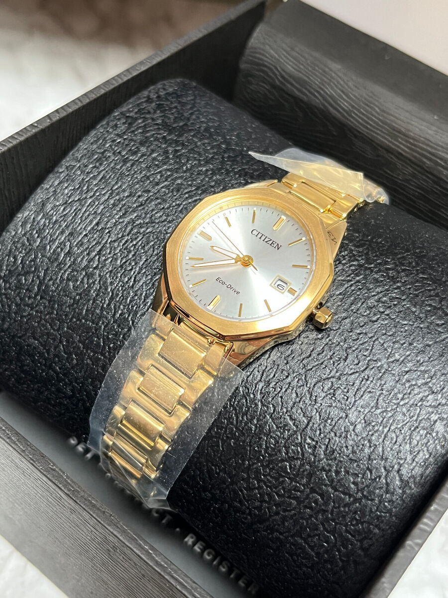 Citizen Eco Drive EW2582-59A Corso Octagon Dial Gold Tone Citizen Eco Drive EW2582-59A Corso Octagon Dial Gold Tone