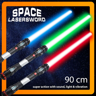Lichtschwert Laserschwert Star Wars Jedi Cosplay LED FX Sound Vibration XL 108cm