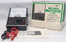 Micronta Range Doubler MULTI-TESTER 43 Ranges 50,000 Ohms AC/DC Overload Protect