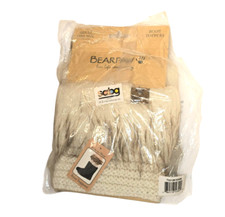 BEARPAW Comfort Knit Faux Fur Boot Toppers Furry White Adult One Size NEW
