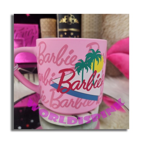 🎀 Barbie Pink Mug 18 oz Ceramic Glam Look Z4371 🎀