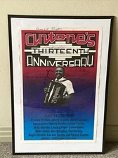 Antone’s 13th anny poster signed (Multiple Signatures) 1988