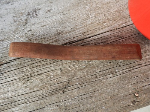 Retro MCM Red Cast Iron Teak Handled Timo Sarpaneva Rosenlew Finland Cook Pot - Picture 10 of 16