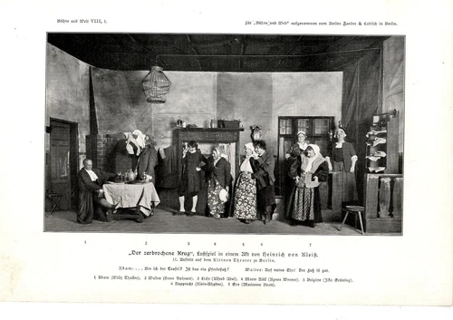 Theater Berlin La brocca rotta di Heinrich von Kleist Willy Thaller...1906