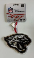 Jacksonville Jaguars Christmas Tree Holiday Ornament - Raised Logo Mural Wooden