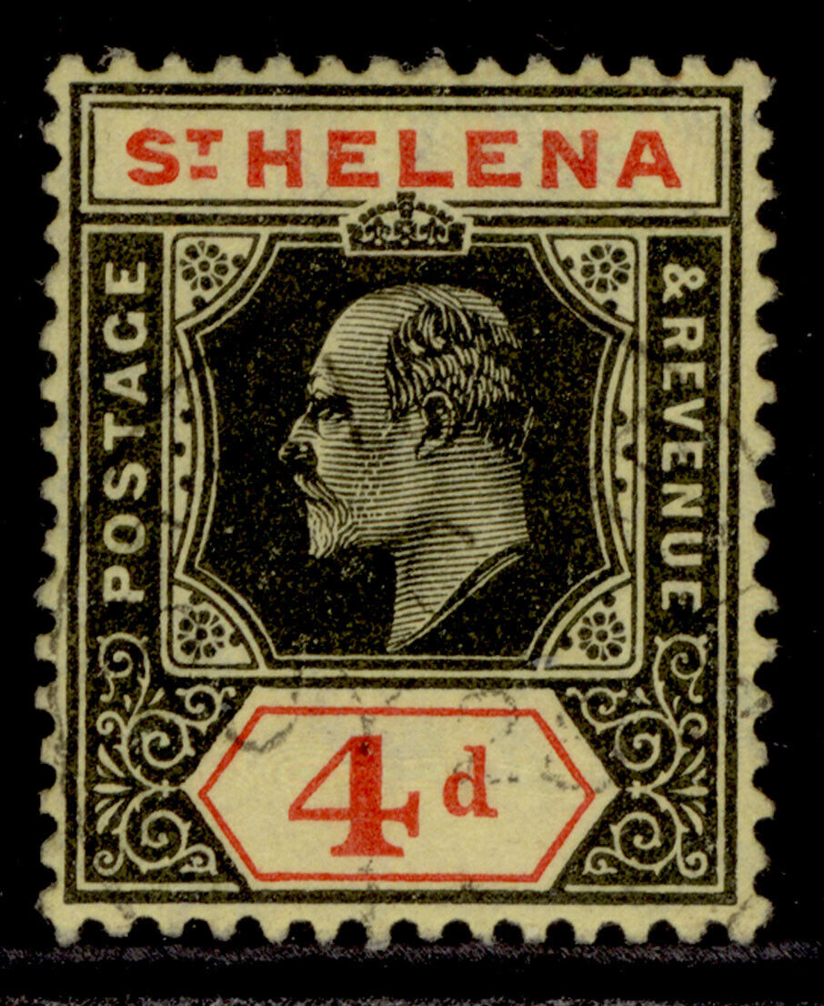 ST. HELENA EDVII SG66b 4d VERY PA Super intense SALE USED. FINE £19. Max 56% OFF ORDINARY Cat